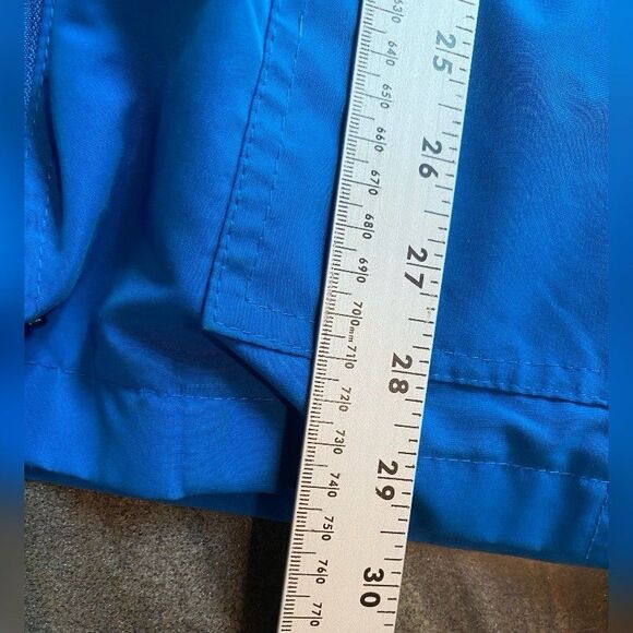 Serbin Coat Women’s Large Petite Teal Blue Lined Storm Snow Zip Vintage - Picture 5 of 6